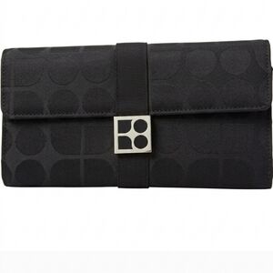 Kate Spade Vintage Black Trifold Wallet Leather